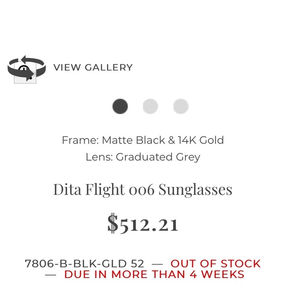 DITA SUNGLASSES FLIGHT 006 π πΆ - Picture 8 of 8